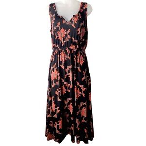 Marc By Marc Jacobs Sleeveless Floral Print Midi Dress Size S Summer Vacation